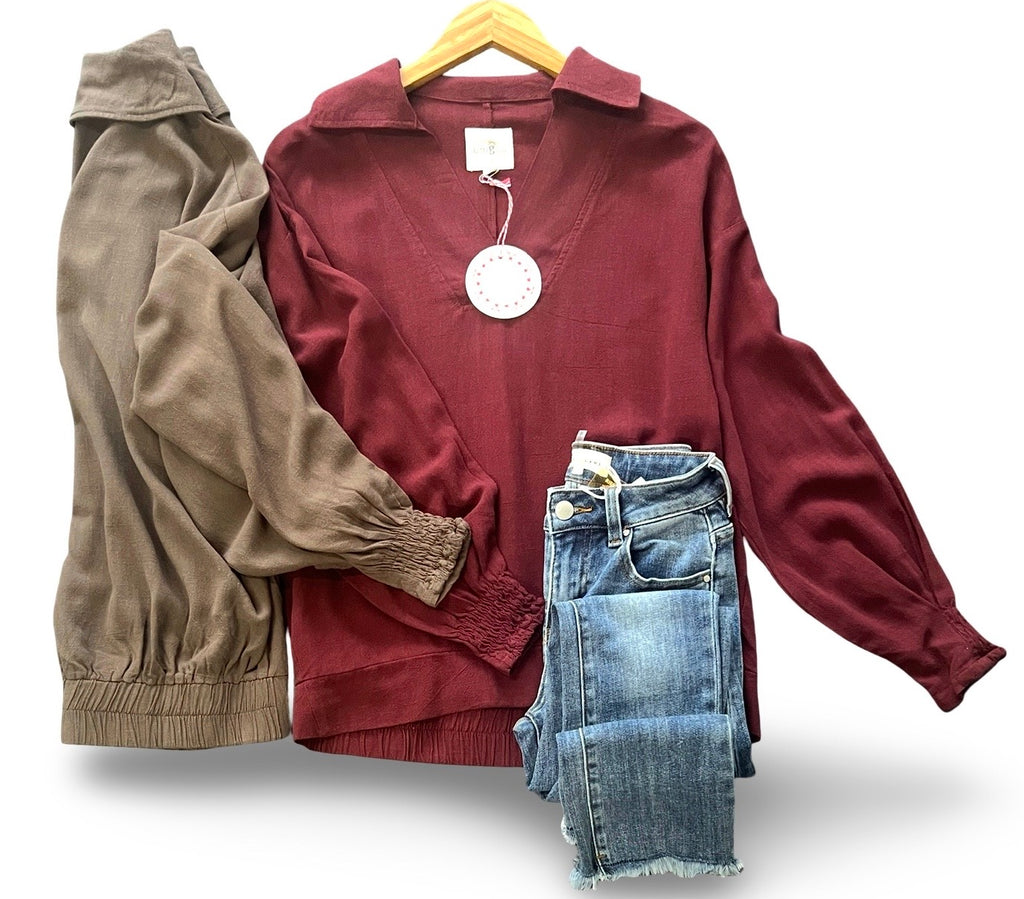 "Mallory" Linen Blend , 2 colors