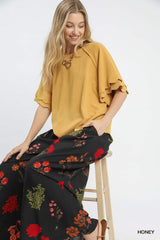 "Rachel" Linen Blend Top