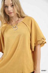 "Rachel" Linen Blend Top