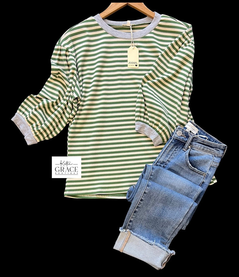 "Laura" Striped Top
