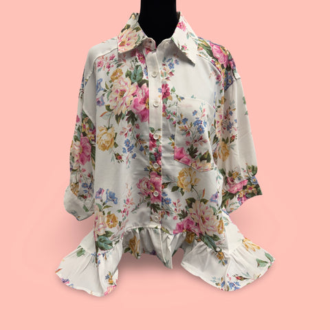 "Laura" Floral Blouse