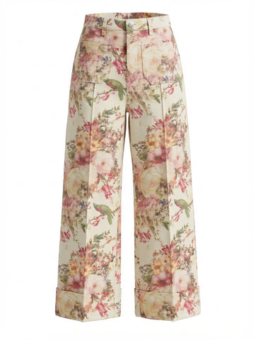 "Quinn" Floral Pants - The Katie Grace Boutique
