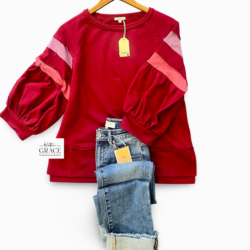"Sienna" Raglan Pullover