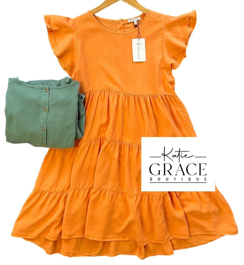 "Lizzy" Tencel Dress - The Katie Grace Boutique