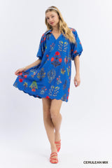 "Kori" Scalloped Hem Dress