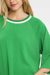 "Gracie" Ribbed Top, 2 colors - The Katie Grace Boutique
