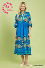 "Viv"  Midi Bold Dress