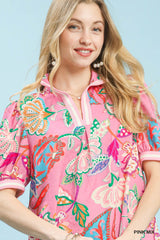 "Georgia" Floral Dress - The Katie Grace Boutique