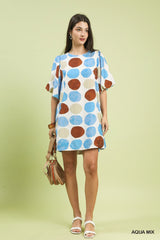 "Roxy" Abstract Dot Dress