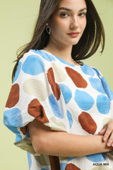 "Roxy" Abstract Dot Dress
