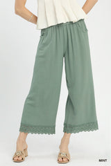 "Charlotte" Linen Blend Pants, 2 colors - The Katie Grace Boutique