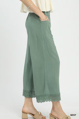 "Charlotte" Linen Blend Pants, 2 colors - The Katie Grace Boutique