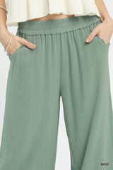 "Charlotte" Linen Blend Pants, 2 colors - The Katie Grace Boutique
