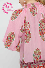 "Cora" Half Sleeve Blouse - The Katie Grace Boutique
