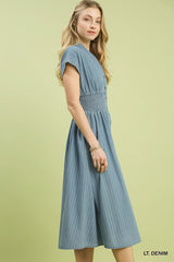 "Alexis" Denim Dress - The Katie Grace Boutique