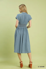 "Alexis" Denim Dress - The Katie Grace Boutique