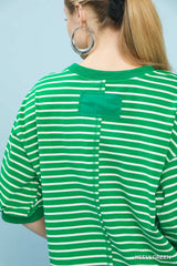 "Kelli" Striped Top - The Katie Grace Boutique