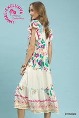 "Calista" Midi Dress - The Katie Grace Boutique