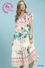 "Calista" Midi Dress - The Katie Grace Boutique