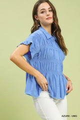"Kirsten" Linen Blend Blouse