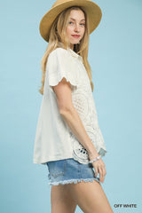 "Celeste" Crochet Lace Top - The Katie Grace Boutique