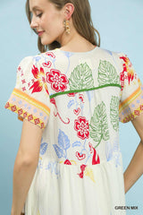 "Makayla" Floral Dress - The Katie Grace Boutique