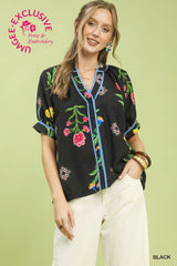 "Caty" Floral Top - The Katie Grace Boutique