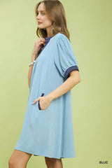 "Skylar" Linen Blend Dress - The Katie Grace Boutique