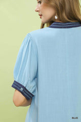 "Skylar" Linen Blend Dress - The Katie Grace Boutique