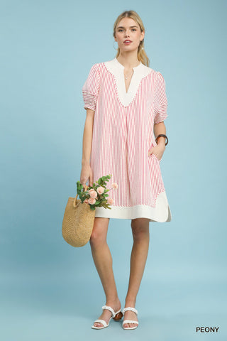 "Beatrix" Striped Dress - The Katie Grace Boutique