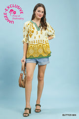 "Josephine" V Neck Blouse