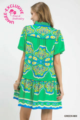 "Fiona" Printed Dress - The Katie Grace Boutique