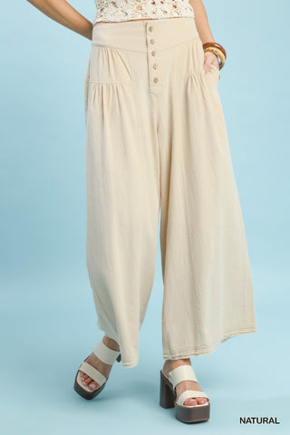 "Margot"  Wide Leg Pants, 2 colors - The Katie Grace Boutique