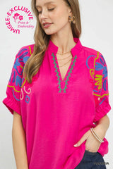 "Margot" Embroidered Blouse