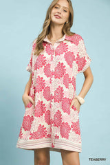 "Tessa" Button Down Dress - The Katie Grace Boutique