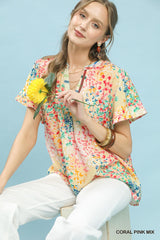 "Candi" Flutter Blouse