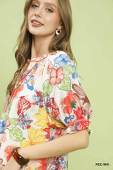 "Tiffani" Floral Blouse