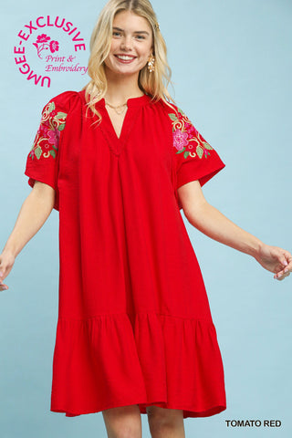 "Cheri" Embroidered Dress