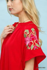 "Cheri" Embroidered Dress