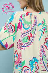 "Dana" Floral Top - The Katie Grace Boutique