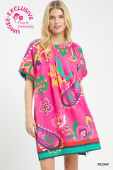 "Kendra" Paisley Dress - The Katie Grace Boutique