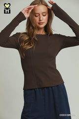 "Bree" Fitted Top, 2 colors