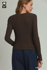 "Bree" Fitted Top, 2 colors
