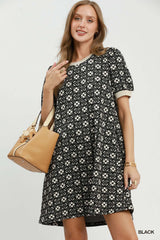 "Quinn" Floral Texture Dress