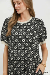 "Quinn" Floral Texture Dress