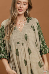 "Annie" Midi Dress, Green