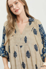 "Annie" Midi Dress, Blue