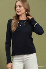 "Abby" Textured Top, 2 colors - The Katie Grace Boutique
