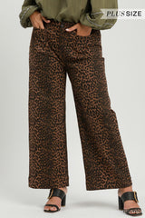 "Tracy" Cropped Leopard Pants - The Katie Grace Boutique
