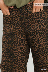 "Tracy" Cropped Leopard Pants - The Katie Grace Boutique